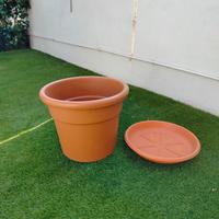 Vaso tondo resina nuovo diametro 50 