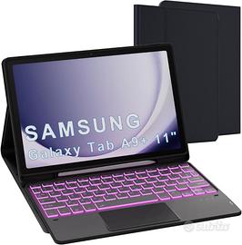 Tastiera Custodia Galaxy Tab A9+ 11"Touchpad Retro