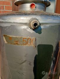 cisterna da 500 litri in acciaio
