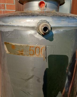 cisterna da 500 litri in acciaio