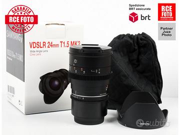 Samyang VDSLR 24 T/1.5 MK2 RF Cine lens (Canon)
