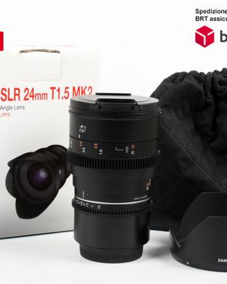 Samyang VDSLR 24 T/1.5 MK2 RF Cine lens (Canon)