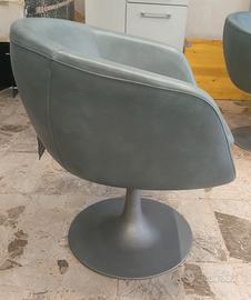 Set 3 poltrone grigie da arredamento