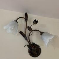 4 applique da parete + 1 applique fiore singolo