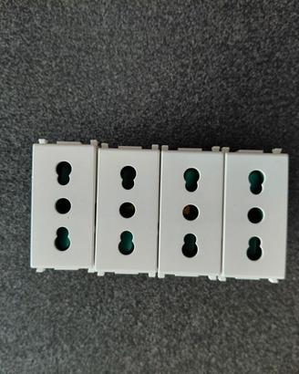 Set 4 Prese Vimar Plana 14203 Bianco 16a 11/17
