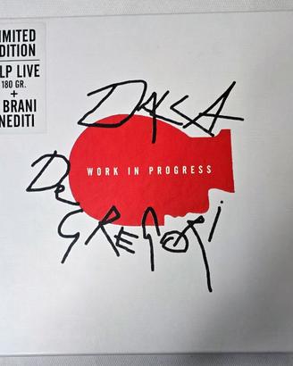 DALLA DE GREGORI WORK IN PROGRESS 4 LP LIVE, 180 g