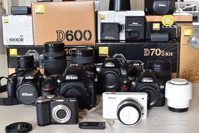 Stock NIKON Reflex - 6 Fotocamere + Obiettivi