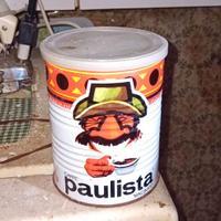 Latta pubblicitaria caffè Lavazza Paulista