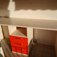 scrivania doppia in legno