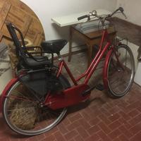 Bicicletta da donna con portabimbi posteriore