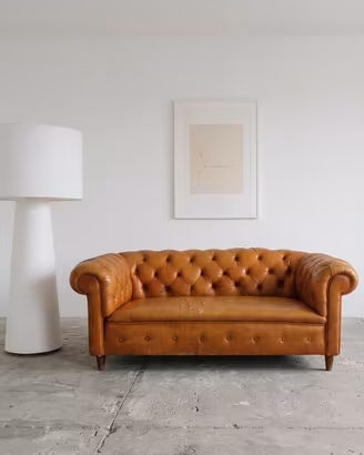 Divano Chesterfield 2 posti vintage
