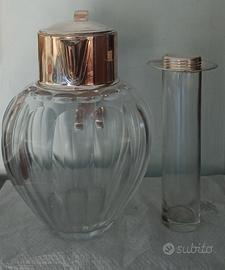 Caraffa con porta ghiaccio interno,acciaio Vintage
