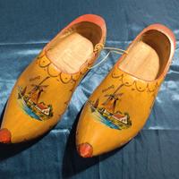 ZOCCOLI OLANDESI LEGNO DIPINTI HOLLAND 35CM DECORA