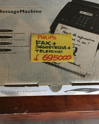 Telefono Fax Segreteria Fotopiatrice PHILIPS NUOVO
