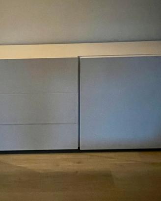 madia credenza color bianco laccato lucido