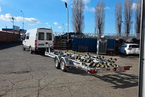 carrello barche 2 assi cresci 3000kg 9.5mt