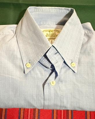 Camicia uomo Ilario Veneziani azzura, tg 38(S)
