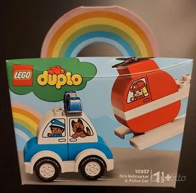 Lego 10957 Duplo Elicottero pompieri/auto polizia