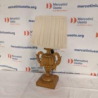 Vaso portapalme in legno dorato