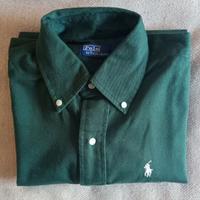 camicia verde bambino Ralph Lauren