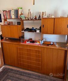 Mobile Libreria con letto a scomparsa  e tavolino