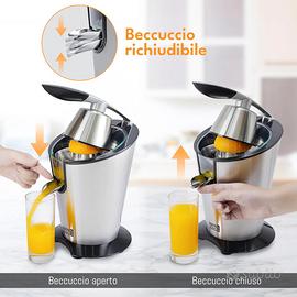 Spremiagrumi Elettrico 600W Acciaio Inox BPA Free
