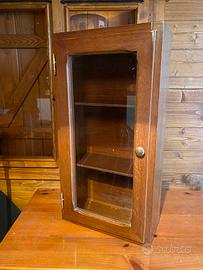 Mobile  Vetrina in legno e vetro