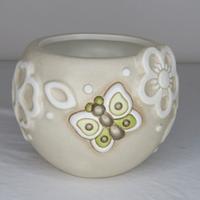 Cachepot linea Prestige con Farfalla e Fiore - Thu