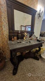 Consolle e specchiera antiche