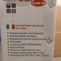 Radiatore ad Olio