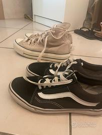 *scarpe* vans e converse platform 40