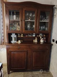 vetrina legno massello 