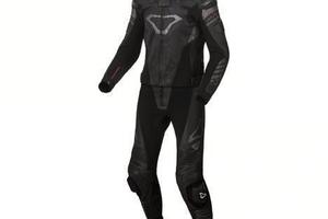 MACNA Tuta Moto Pelle TRACKTIX 2 pezzi Uomo Black