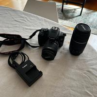 Canon EOS 1300D + Lente 18-55mm + Lente 75-300mm