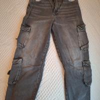 jeans cargo  14/15 anni