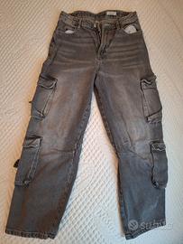 jeans cargo  14/15 anni