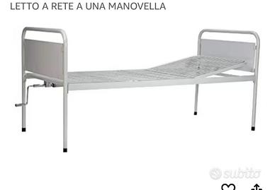 Letto per anziani con manovella