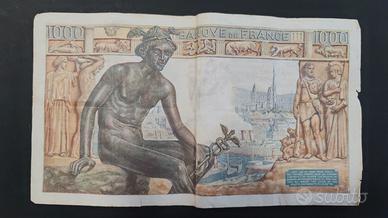 BANCONOTA 1000 FRANCHI 1942