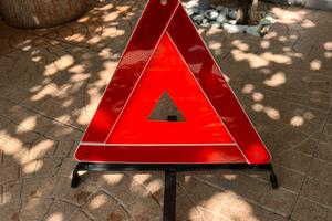 Triangolo pericolo Citroen ZX d’epoca