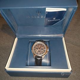 Orologio Maserati con cinturino in pelle