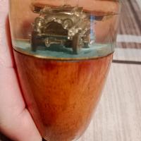 pomello per cambio in legno e resina  vintage