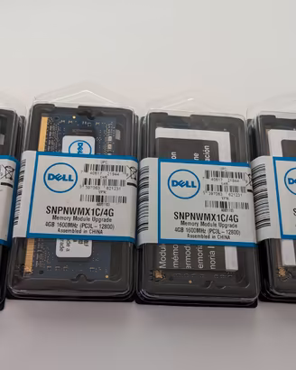 100 RAM SODIMM 4GB PC3L 12800 DELL nuove