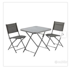 set tavolo e sedie per due persone 