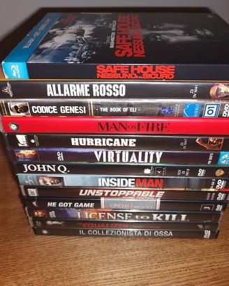 12 DVD + 1 blu ray Denzel Washington 