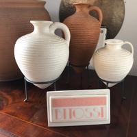 Splendido trittico bitossi anfore design italiano