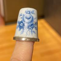 Ditale vintage fine bona china e argento