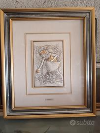Quadro bassorilievo in argento 