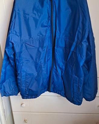 Giacca a vento antipioggia felpata leggera