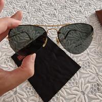 Ray-Ban Rimless Aviator 3214 lente verde