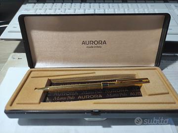 PENNA A SFERA AURORA Mod. "Marco polo" gold plated